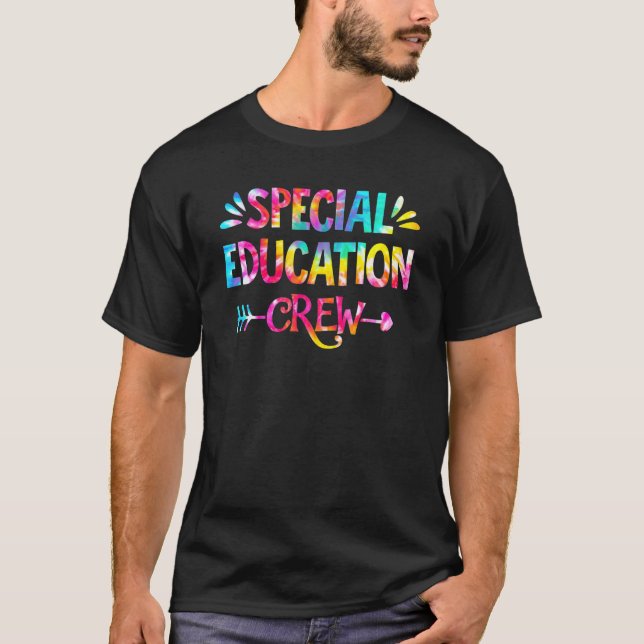 Gefärbte Krawatte Special Bildung Crew Spread Squa T-Shirt (Vorderseite)