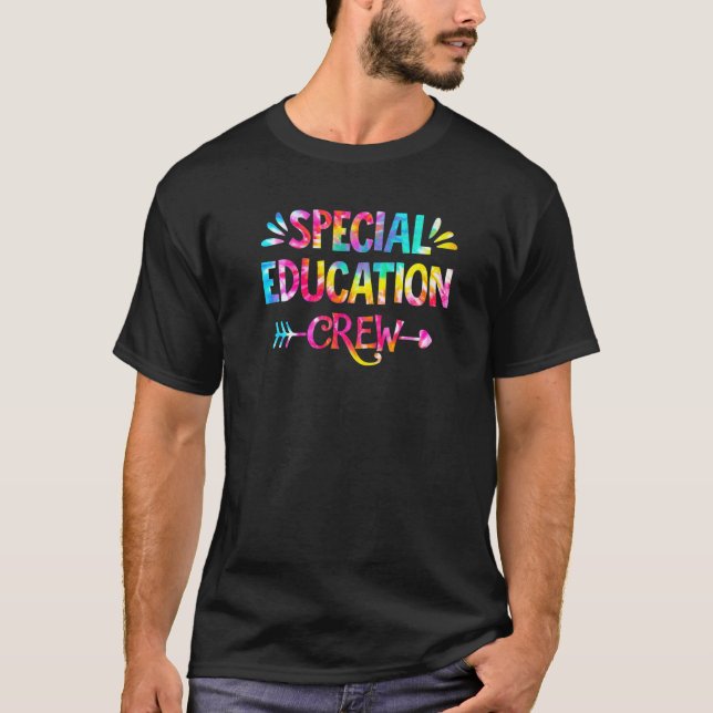 Gefärbte Krawatte Special Bildung Crew Spread Squa T-Shirt (Vorderseite)