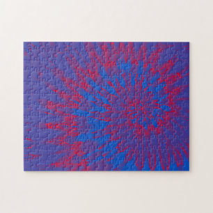 Gefärbte Krawatte Spiral Puzzle