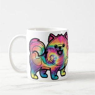 Gefärbte Krawatte Spitz Kaffeetasse