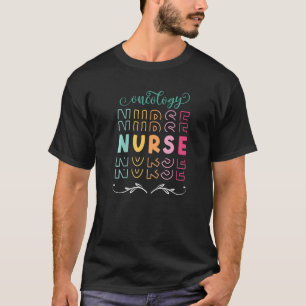 Gefärbte Krawatte Stethoscope Onkology Nurse Day N T-Shirt