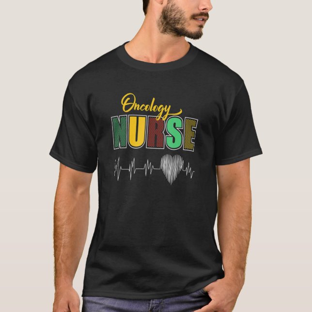 Gefärbte Krawatte Stethoscope Onkology Nurse Day N T-Shirt (Vorderseite)