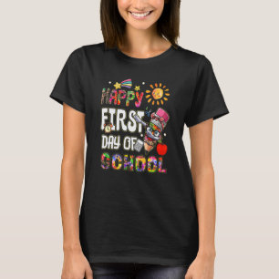 Gefärbte Krawatte Stift glücklich ersten Tag der S T-Shirt