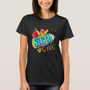 Gefärbte Krawatte Stift Hallo Sechste Stufe Niedli T-Shirt