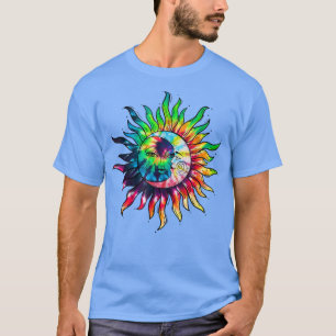 Gefärbte Krawatte Sun Moon Liebe Boho Chic Retro 7 T-Shirt