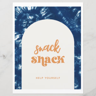 Gefärbte Krawatte Surf Party   Snack Shack Sign