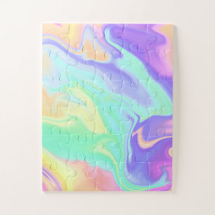 Gefärbte Krawatte Swirl Marble Retro Groovy Puzzle