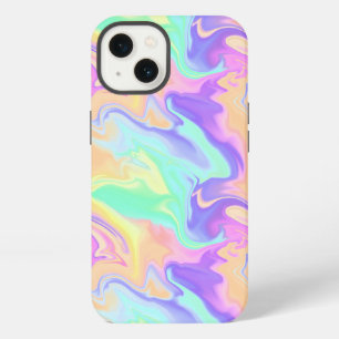 Gefärbte Krawatte Swirl Pastel Groovy iPhone 13 Hülle