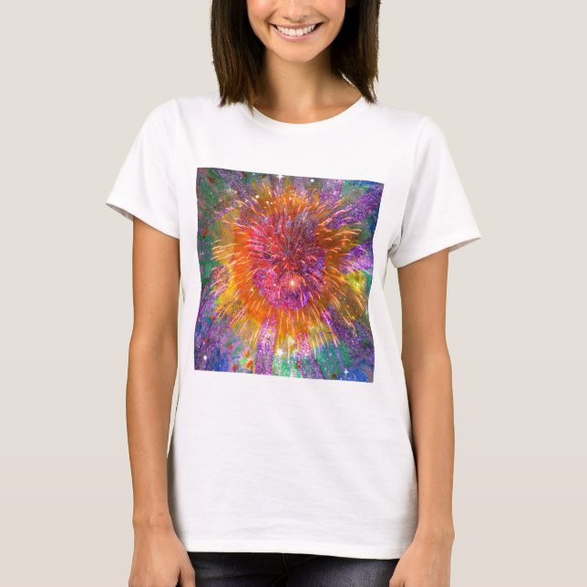 Gefärbte Krawatte T-Shirt (Vorderseite)