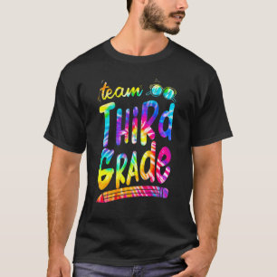 Gefärbte Krawatte Team 3. Klasse Stift zurück zur T-Shirt
