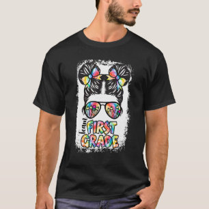 Gefärbte Krawatte-Team gebleicht erste Stufe zurüc T-Shirt