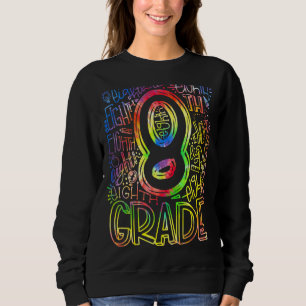 Gefärbte Krawatte-Team Kid Teacher zurück zur Schu Sweatshirt