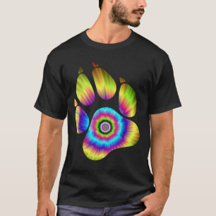Gefärbte Krawatte Tierkatzenschnecke Pfosten für H T-Shirt