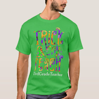 Gefärbte Krawatte "Trick or Teach 3. Klasse" Hallo T-Shirt