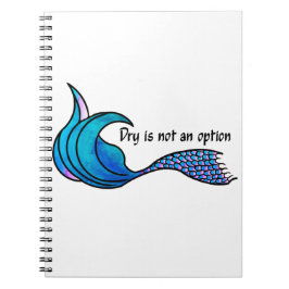 Gefärbte Krawatte - Trockenheit ist keine Option Notizblock