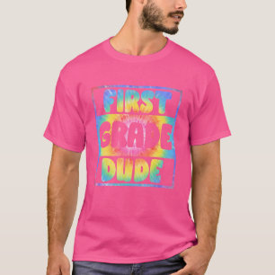 Gefärbte Krawatte Typ der ersten Klasse zurück zum T-Shirt