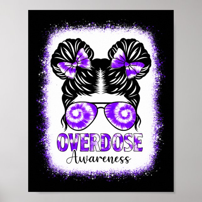 Gefärbte Krawatte Überdosierung Awareness Messy Ha Poster (Vorne)