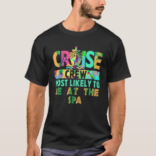 Gefärbte Krawatte Urlaub Kreuzfahrt Crew am eheste T-Shirt