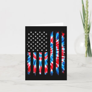 Gefärbte Krawatte USA Flagge Amerikanisches Patrio Karte