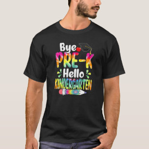 Gefärbte Krawatte von Pre-K Hello Kindergarten zur T-Shirt