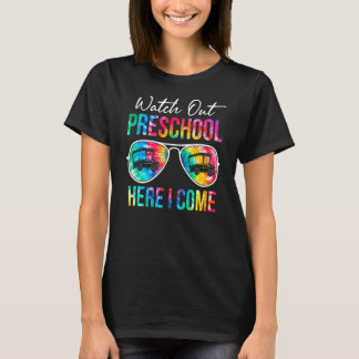 Gefärbte Krawatte Vorschulzeit aufpassen, hier kom T-Shirt