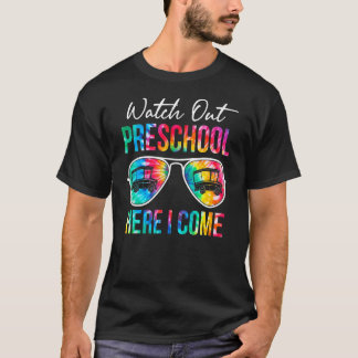Gefärbte Krawatte Vorschulzeit aufpassen, hier kom T-Shirt