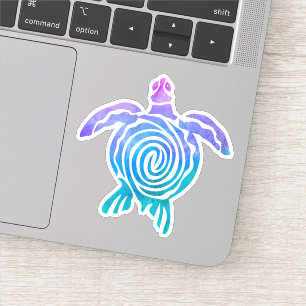 Gefärbte Krawatte Wasserfarben Pastel Spiralsee Sc Aufkleber