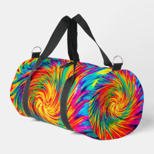 GEFÄRBTE KRAWATTE WIND ABSTRAKT DUFFLE BAG