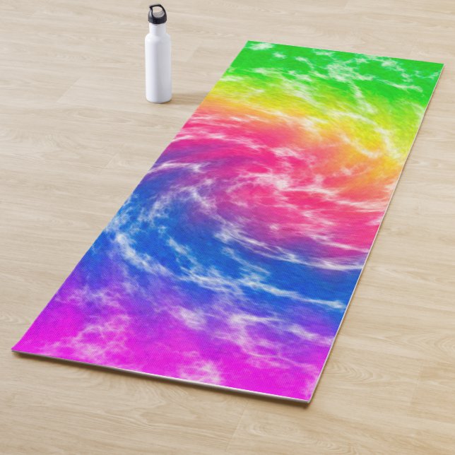 Gefärbte Krawatte Yoga Mat Yogamatte (Beispiel)