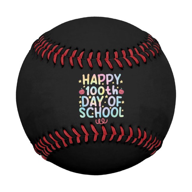 Gefärbte Krawatte zum 100. Schullehrertag Baseball (Vorderseite)