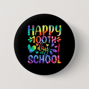 Gefärbte Krawatte zum 100. Schullehrertag Button