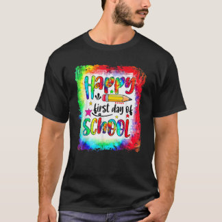 Gefärbte Krawatte zum ersten Schultag zurück zur S T-Shirt