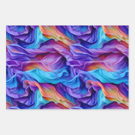 Gefärbtes abstraktes Verpackungspapier Geschenkpapier Set