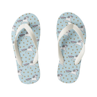 Gefasste Stars und Einhörner Kinderbadesandalen