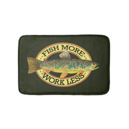 Gefasste Worte für einen Fischer Badematte