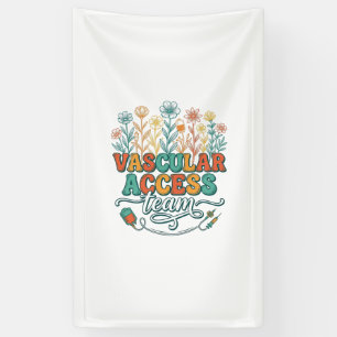 Gefäßzugangsteam Florales Medizin-Shirt-Design_1 Banner