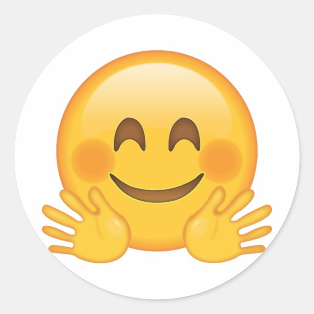 Gefecht - Emoji Runder Aufkleber (Vorderseite)