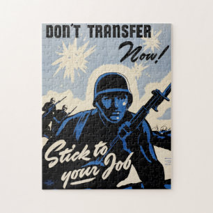 Gefechtsfeldangriff amerikanischer Krieger Puzzle