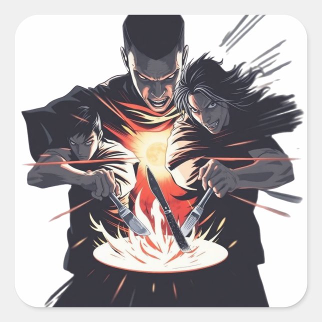 Gefechtsfest: Aufstieg der Krieger Quadratischer Aufkleber (Vorderseite)