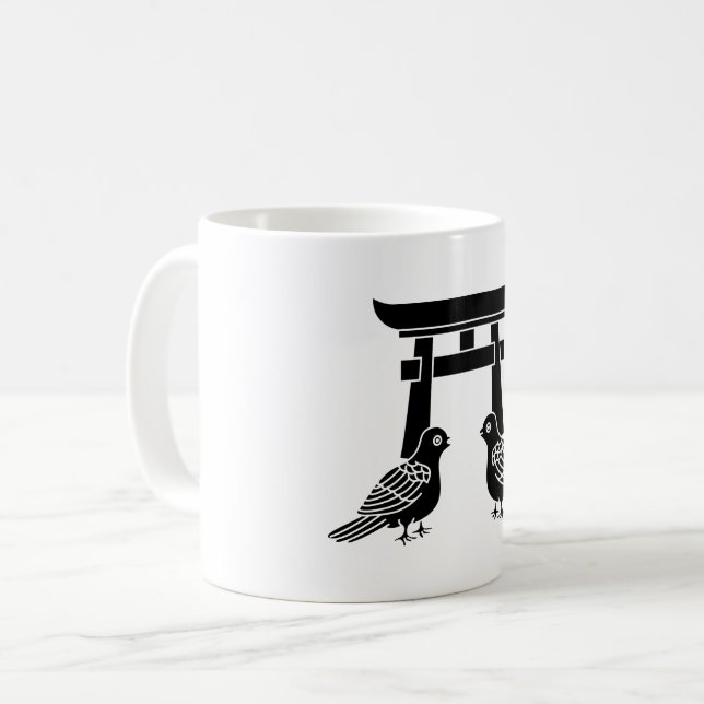 Gefechtstauben und Torii Kaffeetasse (Vorderseite Links)