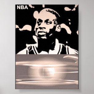 gefeierte Spielersilhouette  Poster