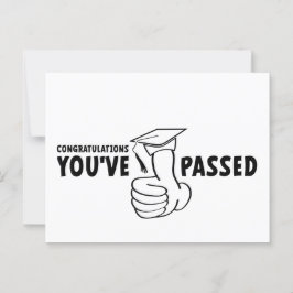 Gefeliciteerd, je bent geslaagd, diploma postkarte