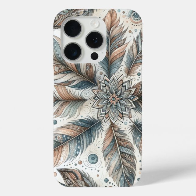 Gefiederte Blume Case-Mate iPhone Hülle (Rückseite)