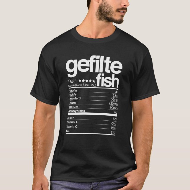Gefilte Fish Nutritional Facts Hanukkah573png573 T-Shirt (Vorderseite)