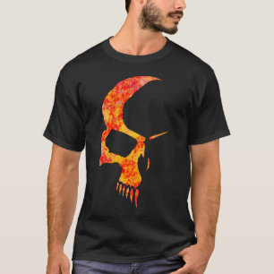Geflammtes Schädelt-shirt T-Shirt