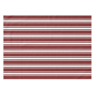 Gefleckte doppelte gestreifte Cranberry Tischdecke