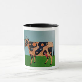 Gefleckte Kuh-Tasse mit Punkten Tasse