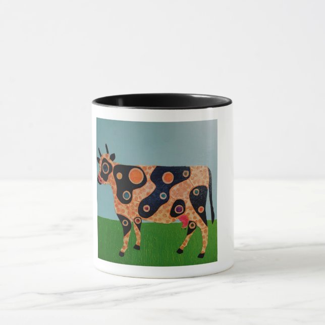 Gefleckte Kuh-Tasse mit Punkten Tasse (Zentrum)