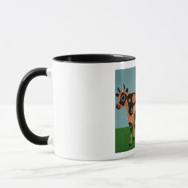 Gefleckte Kuh-Tasse mit Punkten Tasse
