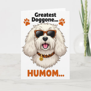 Gefleckter Hundekopf-Spaßkarte Karte